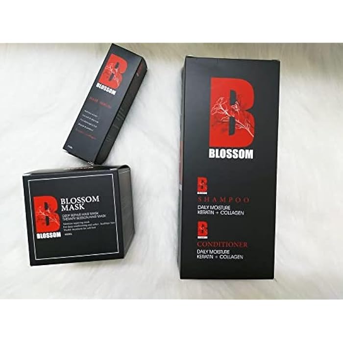 Blossom After Protein Hair Care Set for Damaged Hair Shampoo, Conditioner, Bath Cream, and Serum - Image 3